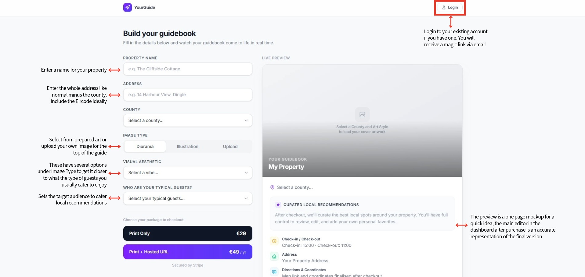 Sign up flow
